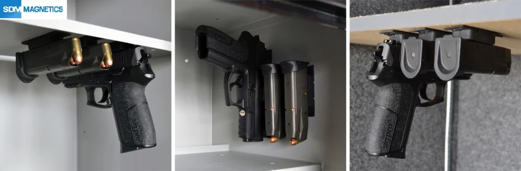 Low Price Neodymium Iron Boron/NdFeB Strong Holding Force 25lbs Gun Magnet
