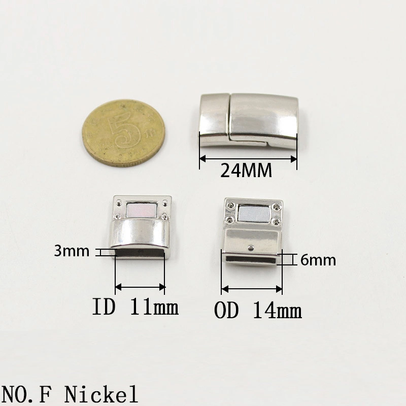 Stainless Steel Buttons Magnetic Clasps for Lace Buckle Bracelet Jewelry