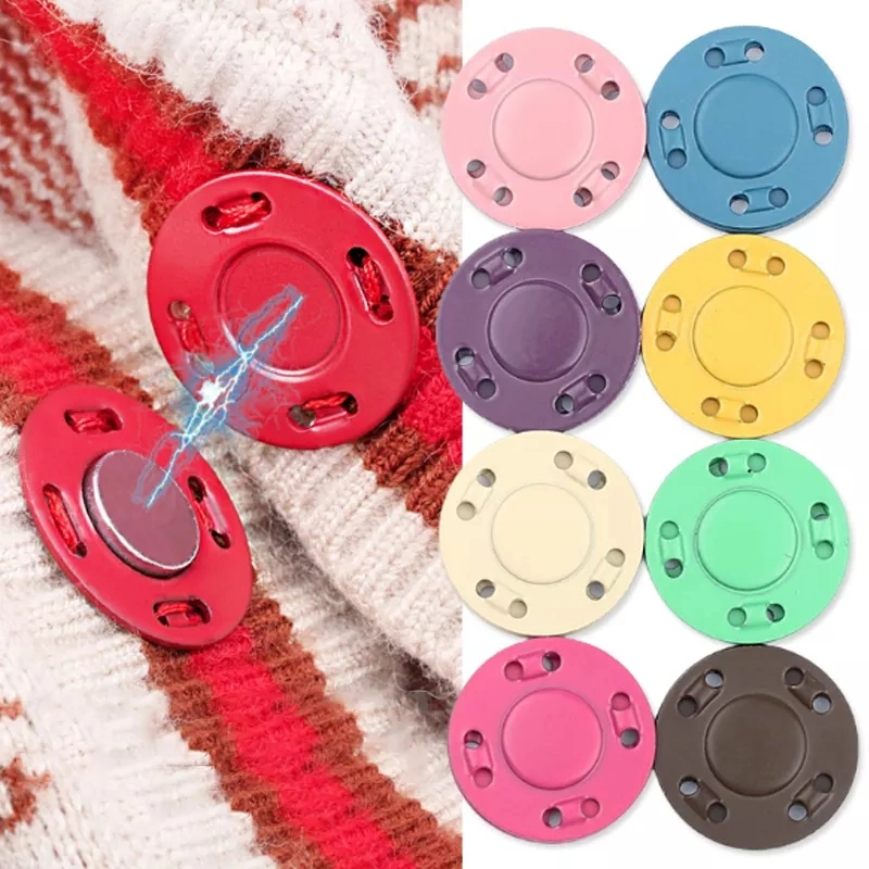 Strong Magnet Colorful Automatic Magnetic Snap Buttons for DIY Craft