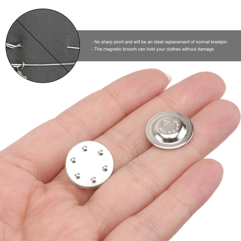 Mini Badge Magnet Metal Magnetic Round Button Badges Holder Round Name Badge Magnet