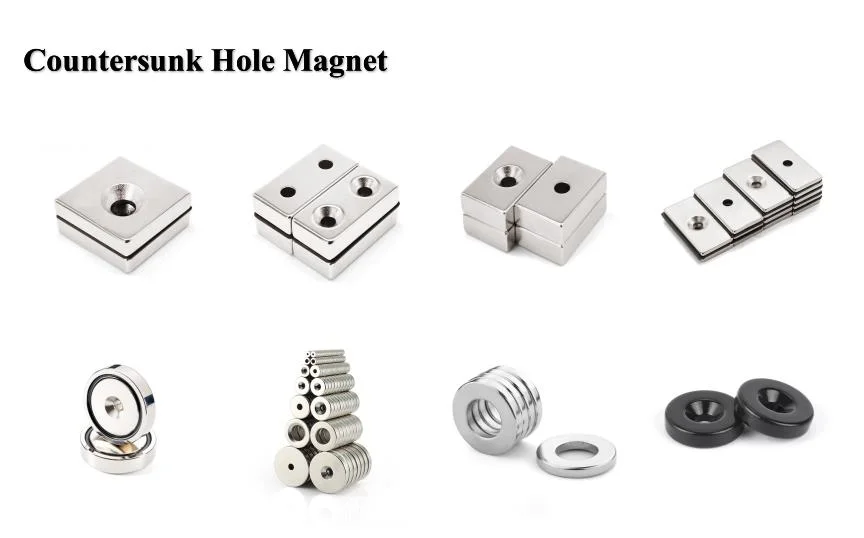 N35-N52 Zn Coating NdFeB Magnet Customized Pot Magnet for Motor