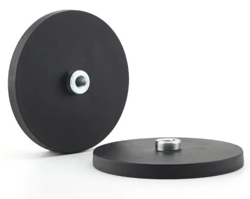 D43mm Rubber Coated Magnets Car Magnetic Camera Mount Base Holder