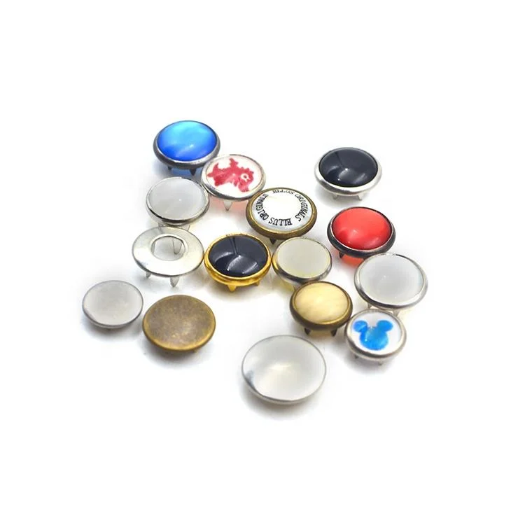 Wholesale Flatback Magnetic Snap Buttons Magnetic Button Nickel Thin Magnet Button for Handbags Thick Metal Brass 14mm 18mm