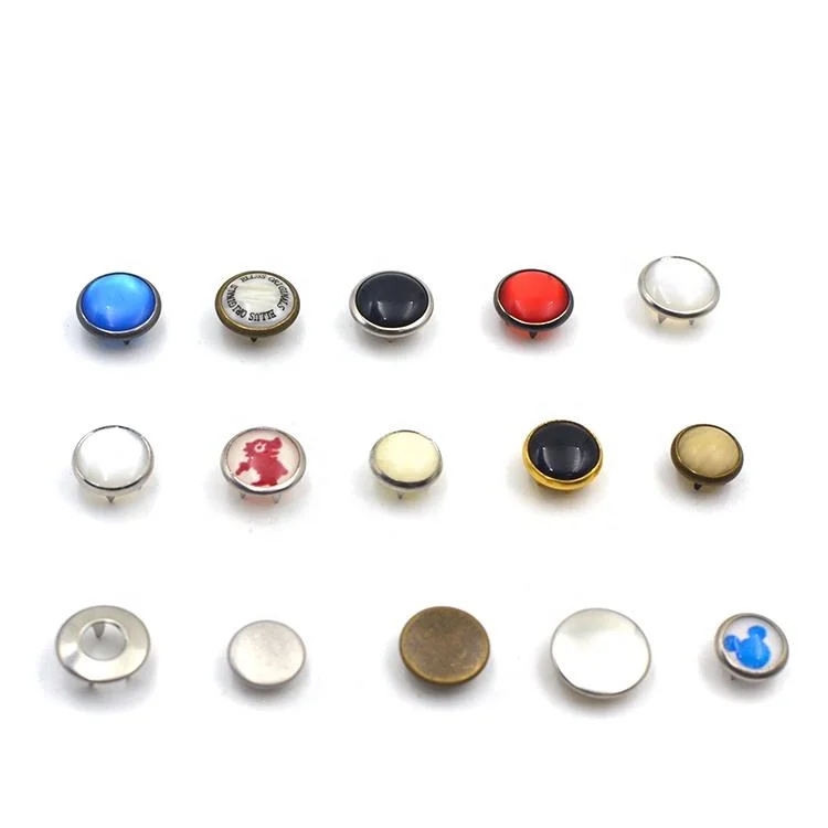 Wholesale Flatback Magnetic Snap Buttons Magnetic Button Nickel Thin Magnet Button for Handbags Thick Metal Brass 14mm 18mm