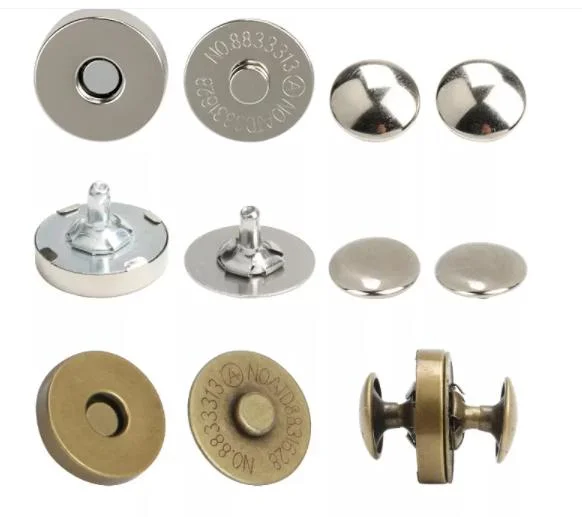 Itemmetal Magnet Buttonssizediameter 14mm 18mmcolorsliver/Gold/Gun Black/Bronzefeaturessturdy and Durable, Super Strong Magnetic Forcematerialcopper Su