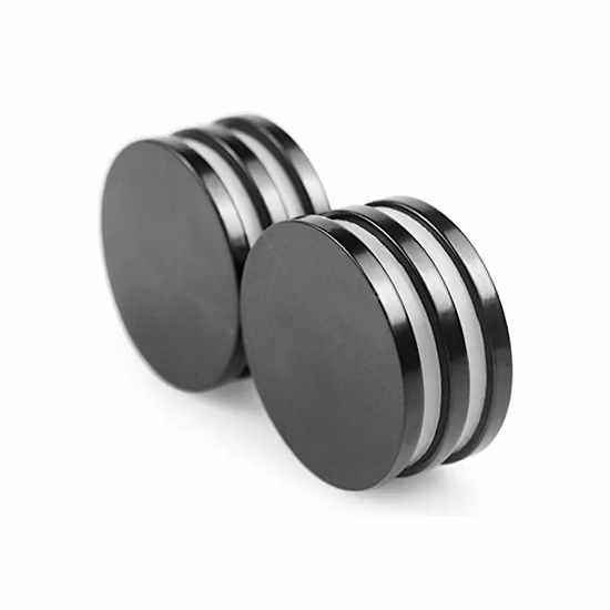 Epoxy Coating Waterproof Black Bonded Magnets Plastic Coated for Industry