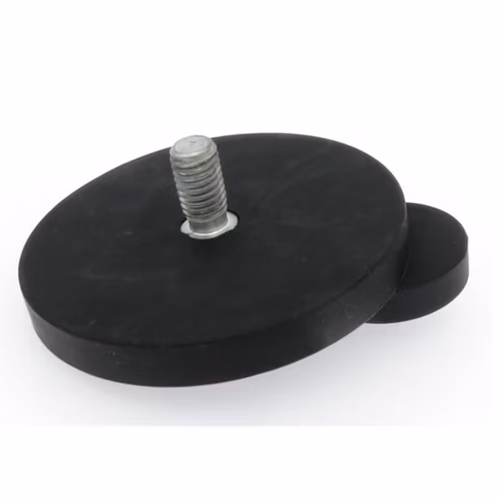 Rubber Coated Magnet for Car Top Sign Pot D66 M6 M8 External Thread